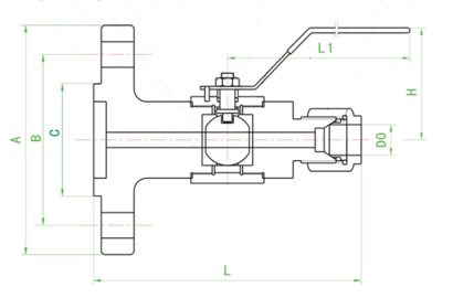 QG.AY1 stainless steel pressure tapping ferrule ball valve