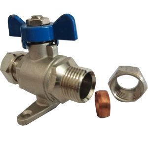 Card sleeve ball valve with base